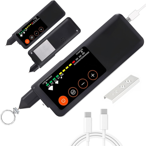 Rechargeable Diamond Tester with LCD Screen and UV Light 1