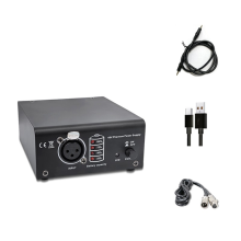 1-Kanal 48V Phantomspeisung mit XLR 3-Pin Mikrofonkabel