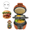 Orange Multifunctional Hamburger Maker Bread Machine EU Plug 2