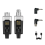 Trasmettitore e ricevitore per microfono wireless XLR 0V/48V 4