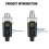Trasmettitore e ricevitore per microfono wireless XLR 0V/48V 3