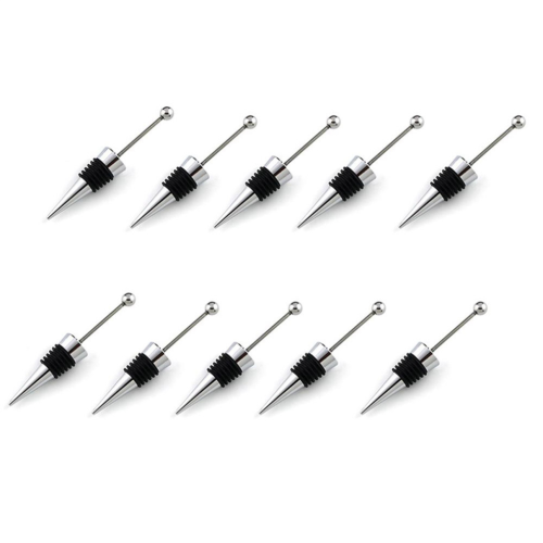40Pcs Bead Rhinestone Lampwork Decorative Beaded Wine Bottle Stopper 1