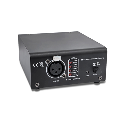 1-Channel 48V Phantom Power Supply with XLR 3 Pin Microphone Cable 2