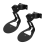 2PCS wall mount for Era 100 black 1