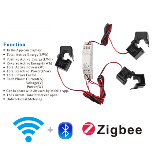 Zigbee Three-Phase Energy Meter Multifunctional Rail Energy Meter 2