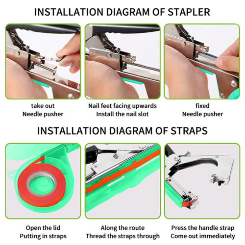 Plant Branch Hand Tying Staples + +TapesBinding Machine -B 1
