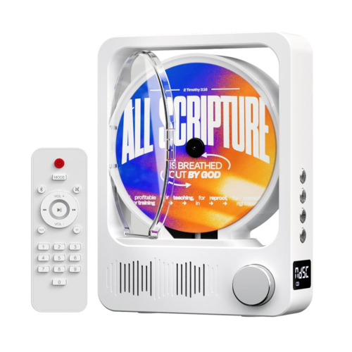 Desktop Bluetooth 5.3 CD Player with speakers