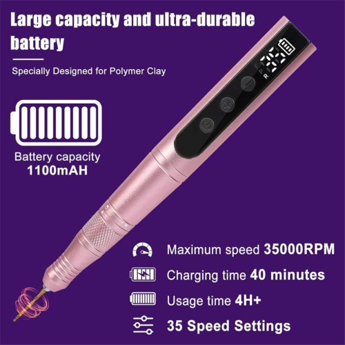 Polymer Clay Polishing Kit,Cordless Rotary Tool Kit 1