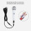 Wired Microphone, Dynamic Vocal Microphone For Singing, 140 dB SPL, High Sensitivity, Ergonomic, White 3