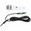 Wired Microphone, Dynamic Vocal Microphone For Singing, 140 dB SPL, High Sensitivity, Ergonomic, White 2