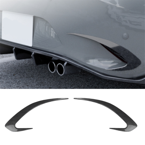 Heckstoßstangen-Splitter-Spoiler aus Kohlefaser 1