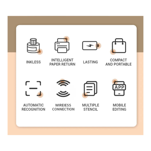 Label Thermal Printer, Compatible With IOS, Android Inkless Printer 2