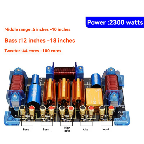 High Power Frequency Divider 1 High 1 Mid 2 Bass Speaker Crossover 2