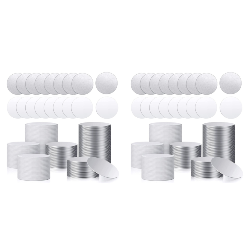 Sublimation Blank Aluminum Stickers Set, Blank Discs (100Pcs)