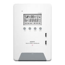 Controlador de carga solar MPPT con pantalla para hogares inteligentes con energía solar