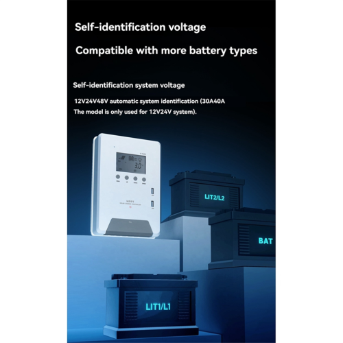 MPPT Solar Charge Controller with Display for Solar Power Smart Home 1