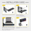 Vertical Mounting Bracket with Riser Cable Video Card Kit Black 2