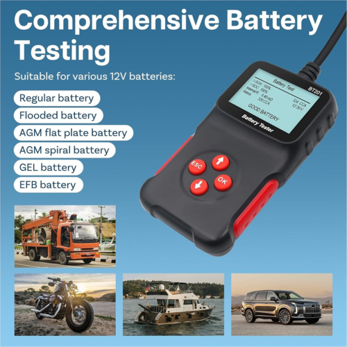 Digitales 12V-Autobatterietester-Diagnosegerät 1