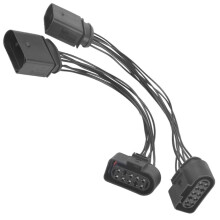 2Pcs 14 to 10 Pin Xenon HID Headlight Connector Adapter for