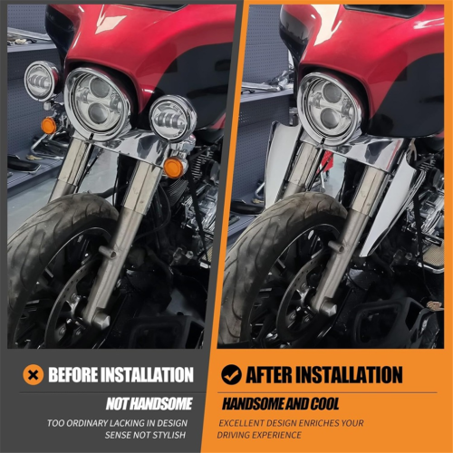 Motorrad-Gabelhalterung Windabweiser für Zubehör,A 2