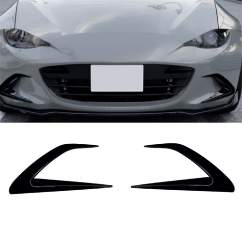 Frontstoßstangen-Splitterspoiler für Auto in strahlendem Schwarz 1
