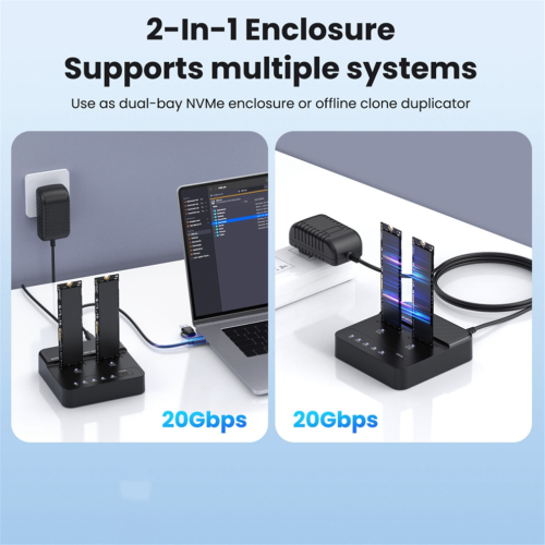 NVME Solid State Drive Duplicator M.2 SSD Docking Station (EU) 1