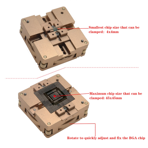 Kit de station de rebillage BGA en alliage d'aluminium 2