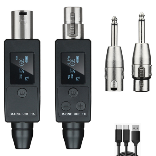 UHF Wireless Converter Transmitter Receiver for Dynamic Microphone 1