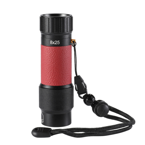 Monocolo 8x25 interamente in metallo, telescopio, mini binocolo portatile