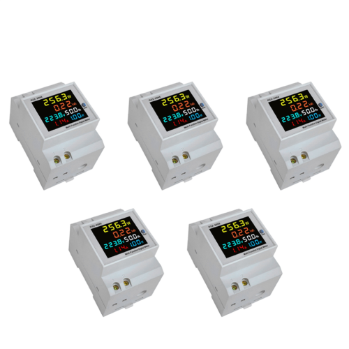 Οθόνη AC ράγας DIN 6IN1 40-300V 100A Τάση Ρεύμα Συντελεστής Ισχύος 2