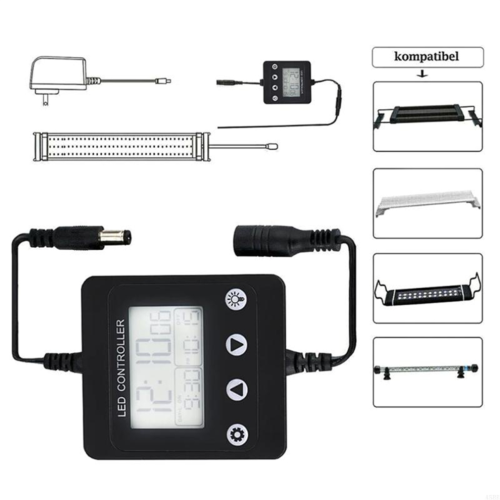 Akvariumdimmersystem Fisktank LED-ljus Timer Dimmer Controller 1
