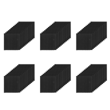 12 schwarze Akustikpaneele, Studio-Schaumstoff-Schallkeile, 2,5 x 30 x 30 cm