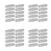Paquete de 40 moldes ovalados para tartas, perforados para hornear y para repostería.