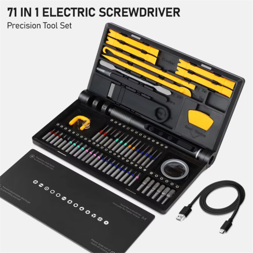 Präzisions-Elektroschrauber-Set, kabellos, mit magnetischen Bits 1