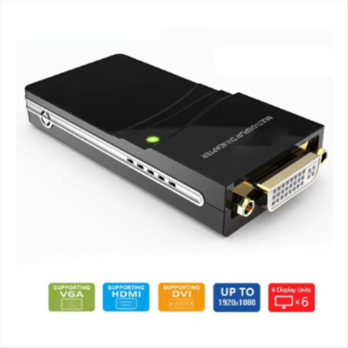 USB-zu-HDMI-kompatibler/DVI/VGA-Videoadapter 2