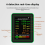 Luchtkwaliteitsdetector 6-in-1, HCHO- en TVOC-detector, wit 1