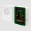 Luchtkwaliteitsdetector 6-in-1, HCHO- en TVOC-detector, wit 2