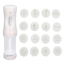1 Electric Cookie Press with 12 Mold and 4 Decorating Nozzles