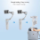 Stabilizzatore gimbal portatile M1 con supporto per selfie stick 4