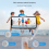 Stabilizzatore gimbal portatile M1 con supporto per selfie stick 2