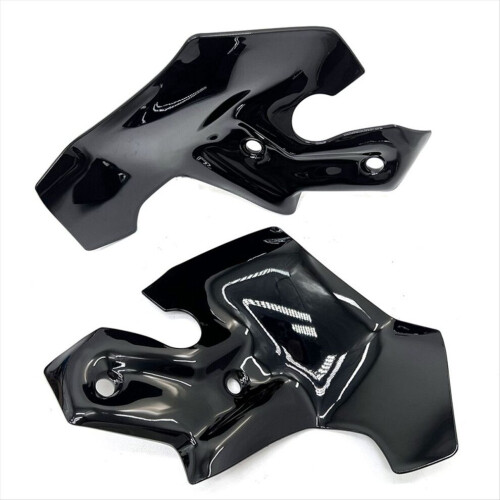 Deflettore laterale per parabrezza moto, nero 2