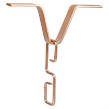 Regenkette V-förmiger Haken Dachrinnenadapter Kupferfarben Eisen-Hardware Fallrohr-Anschluss Garten