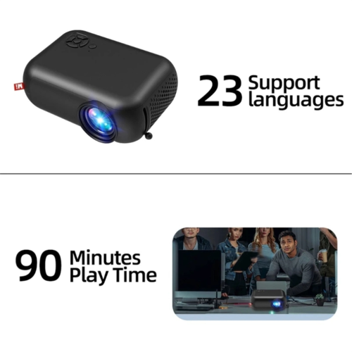A10 Mini LED WiFi Projector Native Support 1080P Video Player EU Plug 1