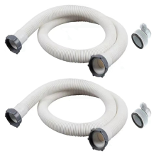 2 Stück 1,5-Zoll-Poolschläuche für Aufstellpools mit 2 Schlauchadaptern Typ B (Set)