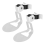 2PCS wall mount for Era 100 white 1