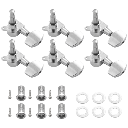 6 Pieces Silver Guitar String Tuning Tuner(3 for Left + 3 for Right) 1