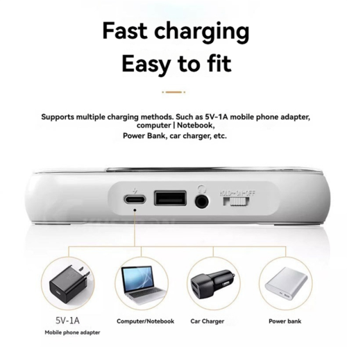 Bluetooth CD Player Portable BT Speaker LED Screen Stereo Player 2