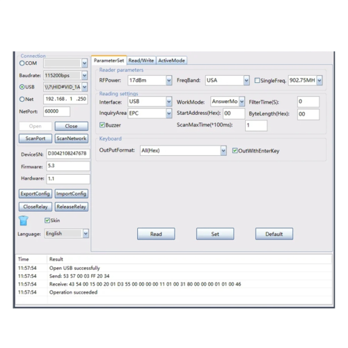 RFID UHF Desktop USB Reader & Writer USB Keyboard Output 2