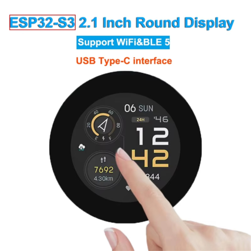 ESP32 S3 2.1 inch LCD Development Board with 6-Axis Sensor & LVGL 1