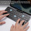 Mini Bluetooth Foldable Keyboard, Folding Travel Keyboard,A 4